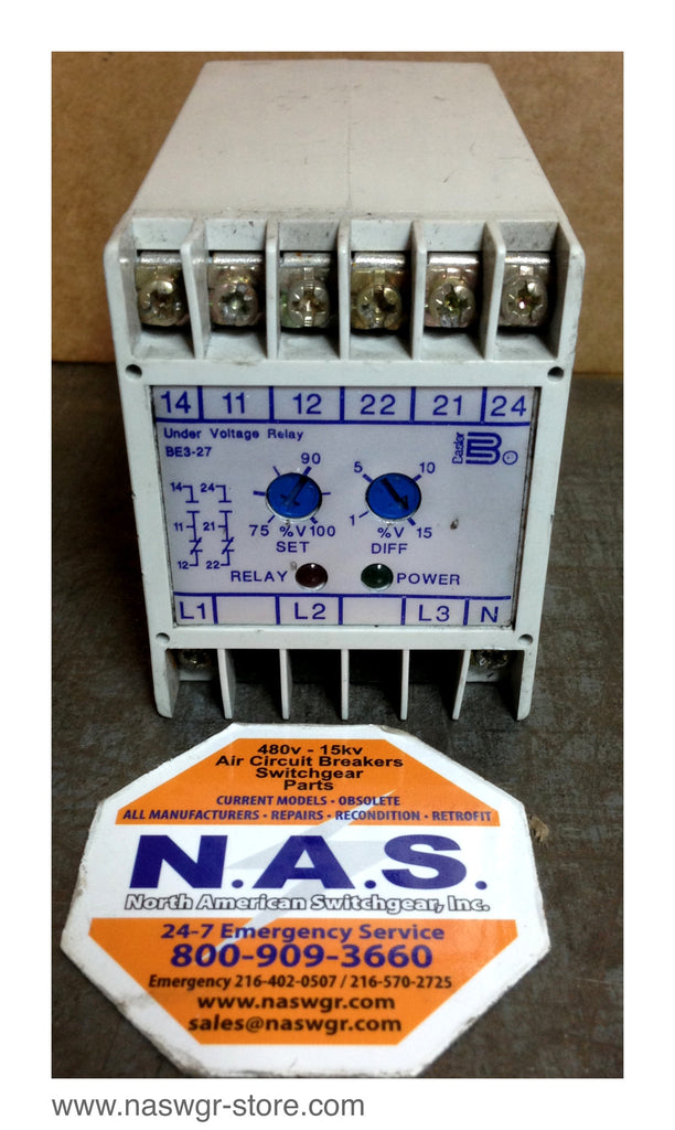 BE3 27 1A1N2 Basler Electric Under Voltage Relay PN