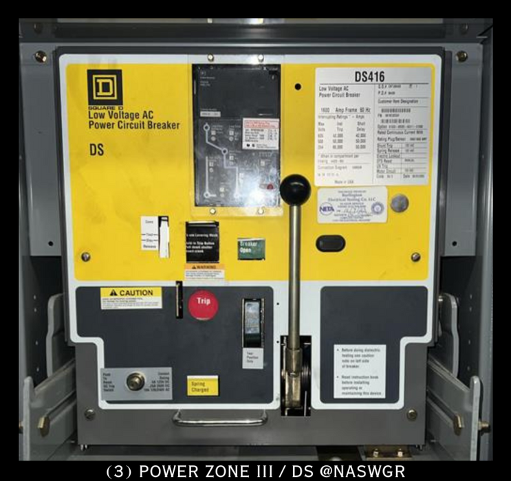 Square D Power Zone III / DS Switchgear 1600 Amps/ 480/277V