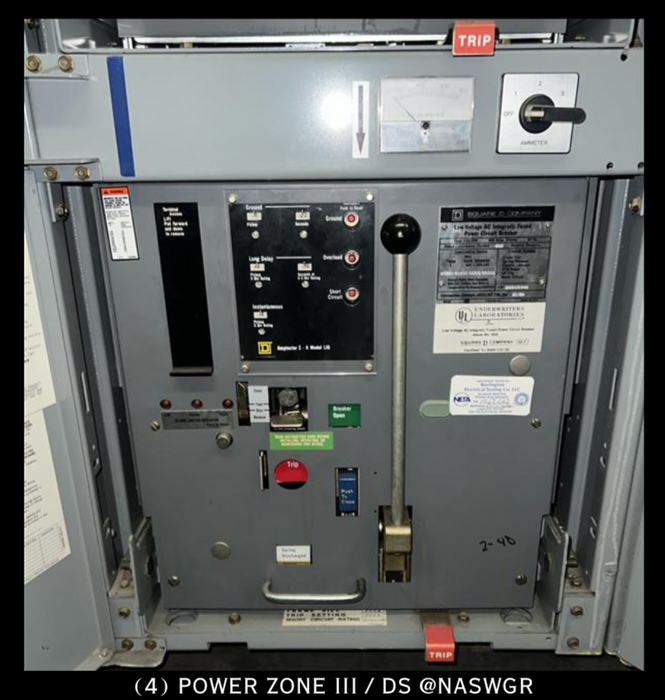 Square D Power Zone III / DS Switchgear 1600 Amps/ 480/277V