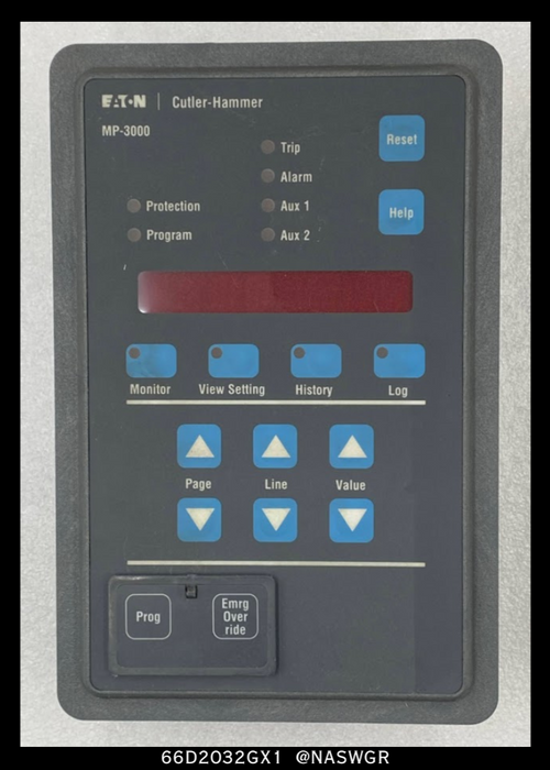 Eaton MP-3000, 66D2032GX1 Motor Protection Relay