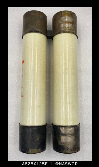 Gould Shawmut CS-3, A825X125E-1 Double Barrel Fuse - 125E Amp/8.25kV