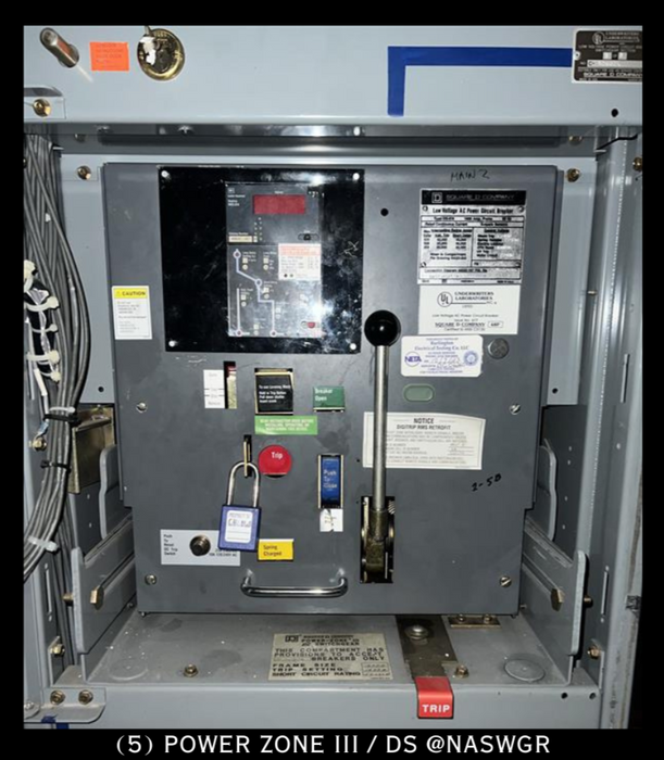 Square D Power Zone III / DS Switchgear 1600 Amps/ 480/277V