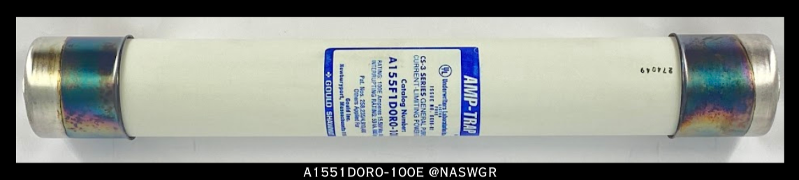 Gould Shawmut A1551D0R0-100E Fuse - 100A/15.5kV - Unused