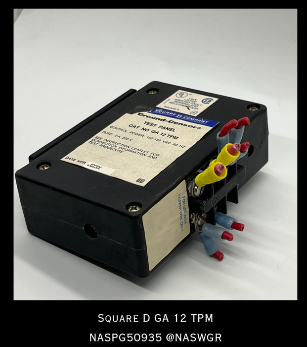 GA 12 TPM ~ Square D GA 12 TPM GROUND-CENSOR TEST PANEL