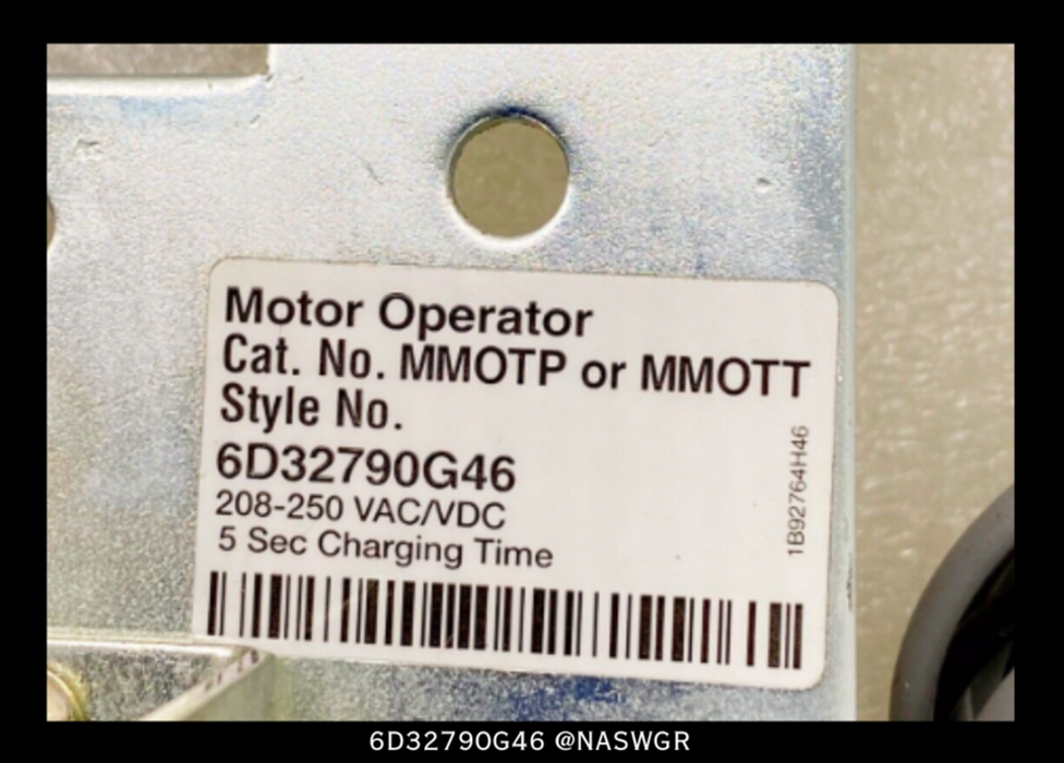 Eaton MMOTP / MMOTT Magnum Series Motor Operator 6D32790G46