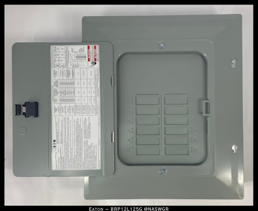 Eaton BRP12L125G Main Lug Loadcenter - 125A/240V/N1 - Unused