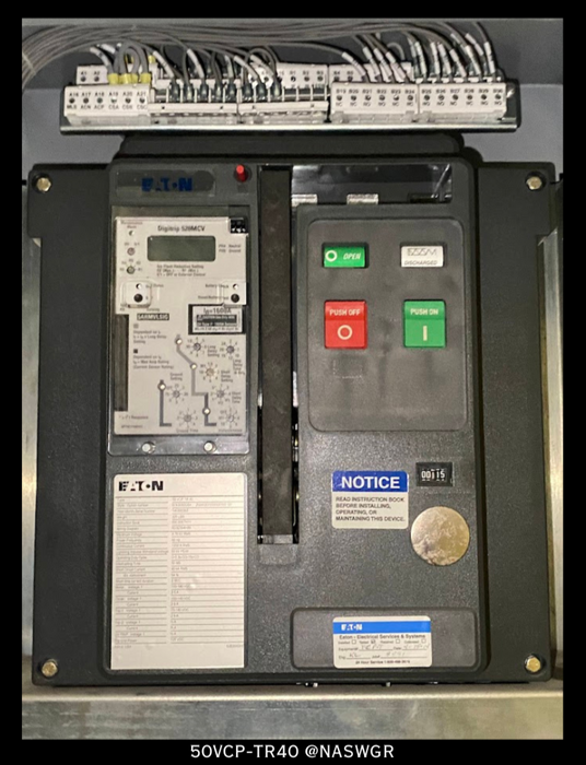 Eaton 50VCP-TR40 Vacuum Circuit Breaker (E/O,B/I) - 4.76kV/1200 Amp