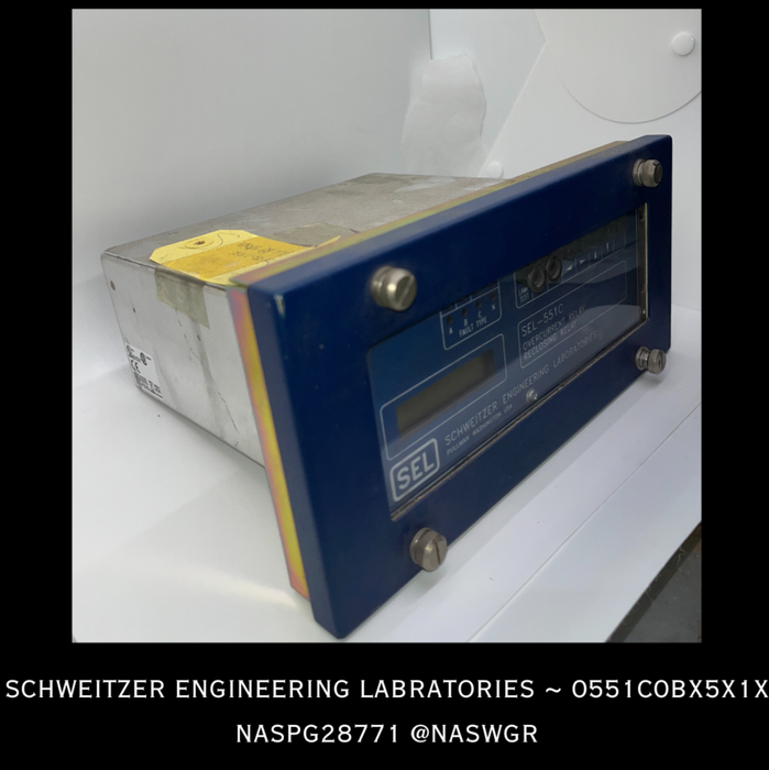 0551C0BX5X1X ~ Schweitzer Engineering Laboratories SEL-0551C0BX5X1X Relay