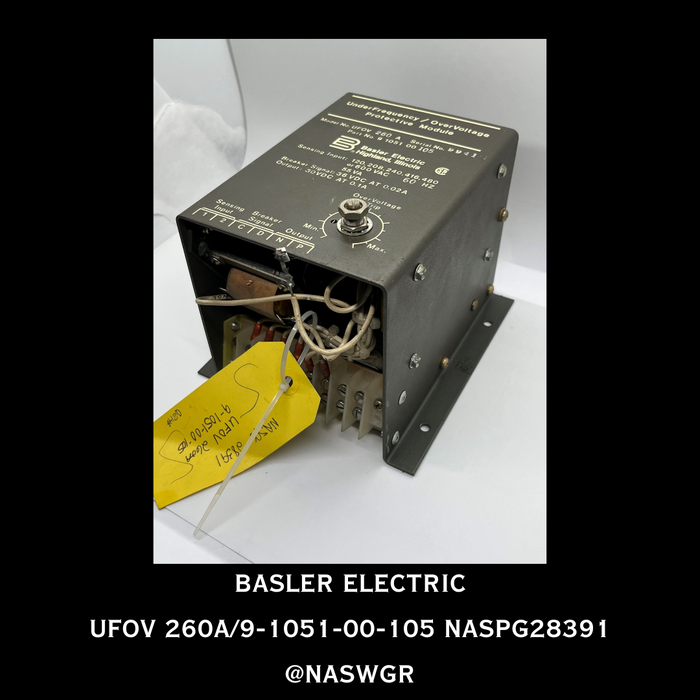 9105100105 ~ BASLER UFOV260 A UnderFrequency / OverVoltage Protective Module