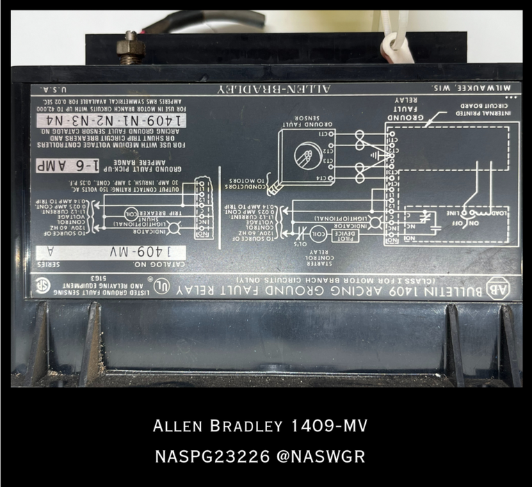 1409-MV- Allen Bradley 1409-MV - ARCING GROUND FAULT RELAY