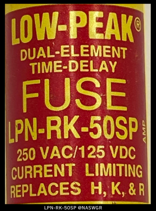 Cooper Bussman LPN-RK-50SP Fuse - 50A/250V - Unused