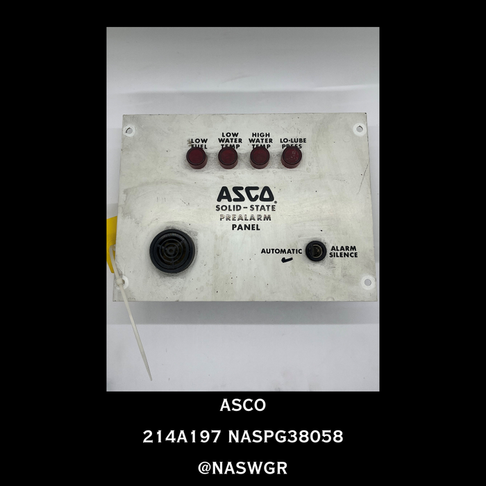 214A197 ~ Automatic Switch Company 214A197 Solid State Pre-alarm Panel