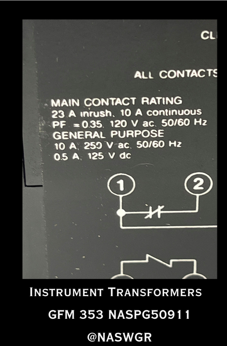 GFM 353~ INSTRUMENT TRANSFORMERS GFM 353 GROUND FAULT RELAY