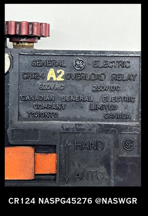 CR124 ~ General Electric CR124 Overload Relay