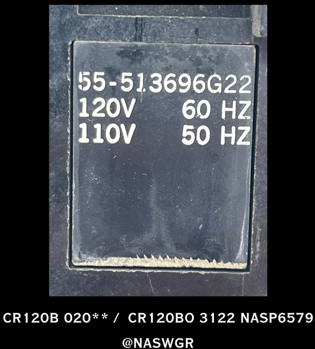 CR120B 020/CR120BO 3122 ~ General Electric CR120B relay