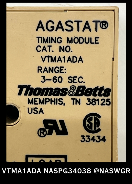 VTMA1ADA  ~ AGASTAT VTMA1ADA ~ AGASTAT TIMING MODULE