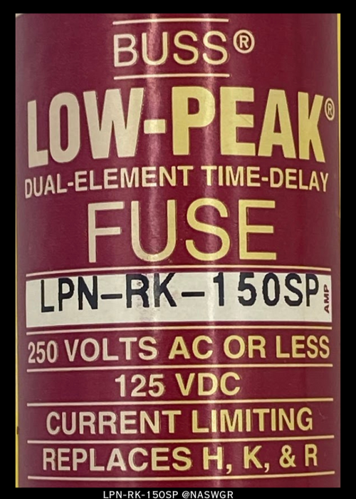 Cooper Bussman LPN-RK-150SP Fuse - 150A/250V - Unused