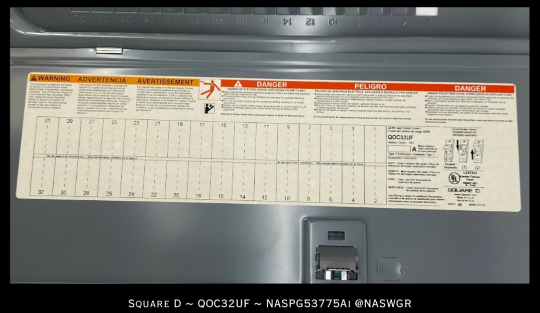 Square D QOC32UF QO Load Center Cover - NEMA 1