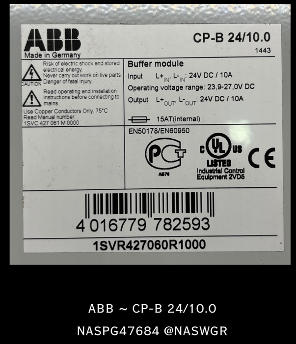 CP-B 24/10.0 ~ ABB CP-B 24/10.0 Buffer Module