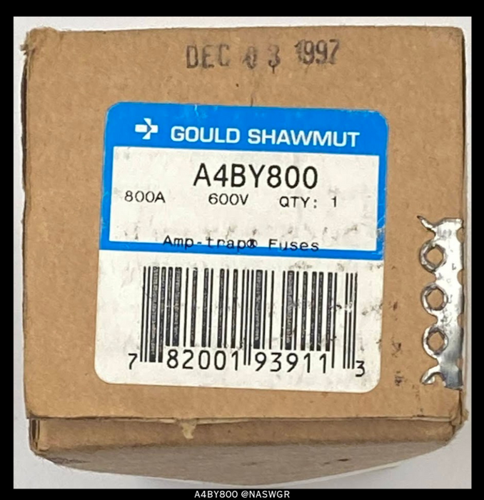 GOULD SHAWMUT A4BY800 Fuse - 800A/600V - Unused