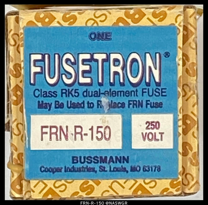 Bussman Fusetron FRN-R-150 Fuse - 150A/250V - Unused