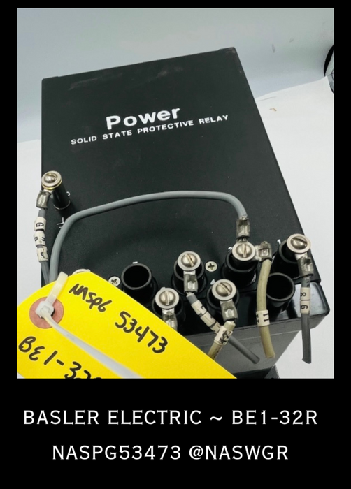 BE1-32R ~ Basler Electric BE1-32R ~ Protective Relay