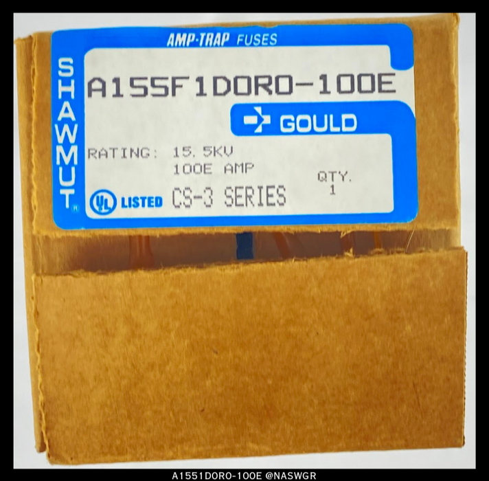 Gould Shawmut A1551D0R0-100E Fuse - 100A/15.5kV - Unused