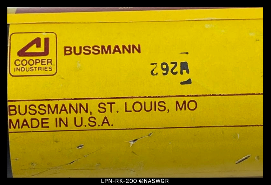 Cooper Bussman LPN-RK-200 Fuse - 200A/250V - Unused