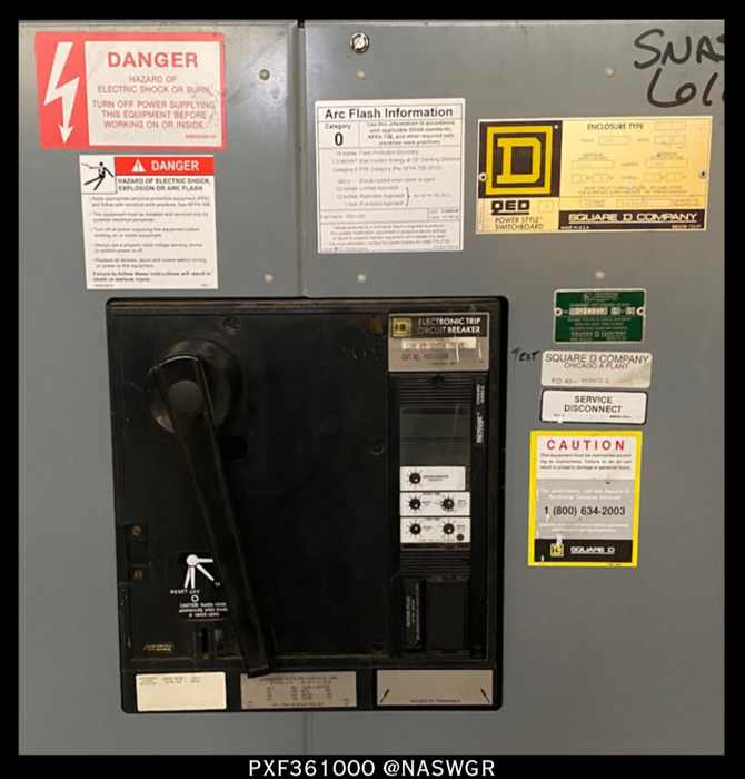 Square D PXF361000 QED Power Style Switchboard Enclosure - 1200 Amps/480V