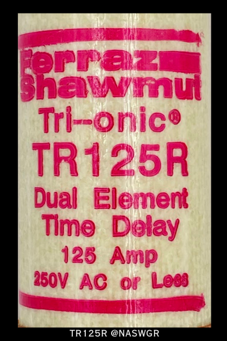 FERRAZ SHAWMUT TR125R Fuse - 125A/ 250V - Unused