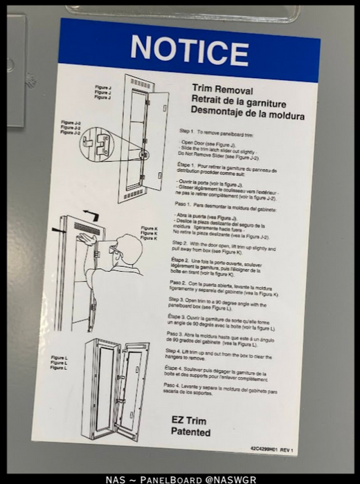 Eaton Pow-R-Xpress EZT2036S EZ Panelboard Enclosure Trim - NEMA 1 - Unused