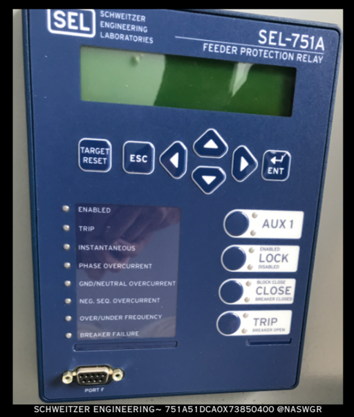 Schweitzer Engineering Laboratories SEL-751A Feeder Protection Relay - 751A51DCA0X73850400