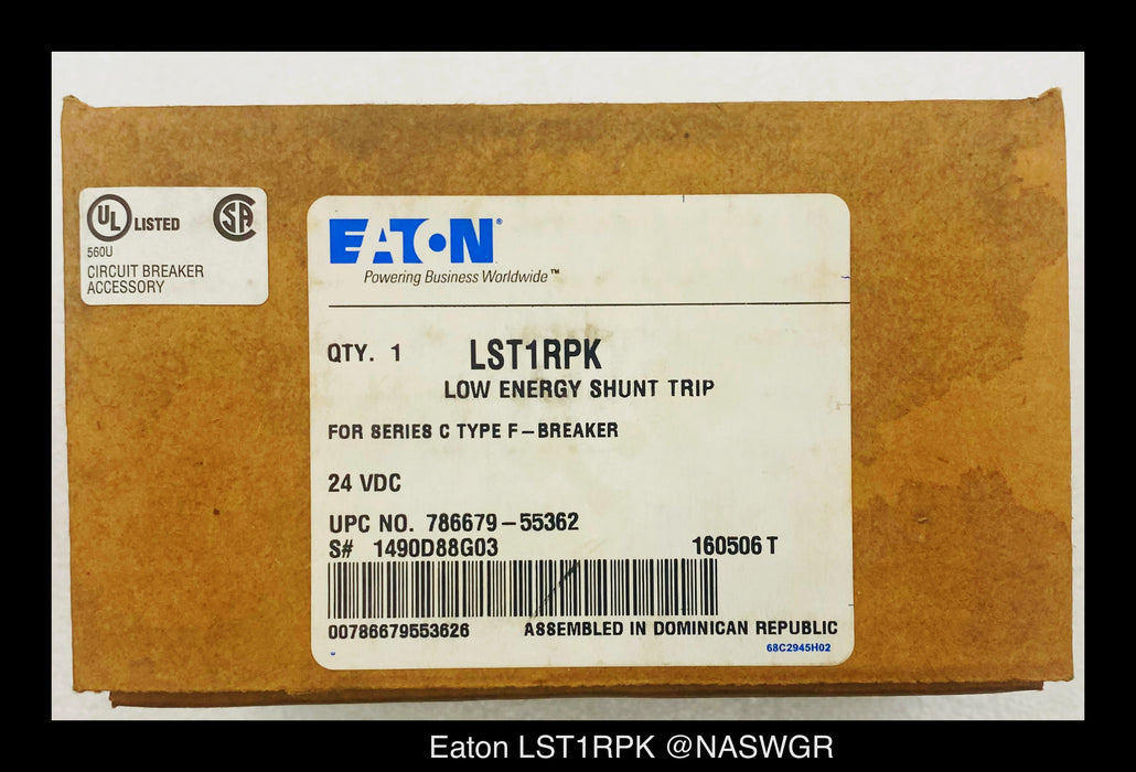 Eaton LST1RPK Low Energy Shunt Trip - 24vDC - Unused