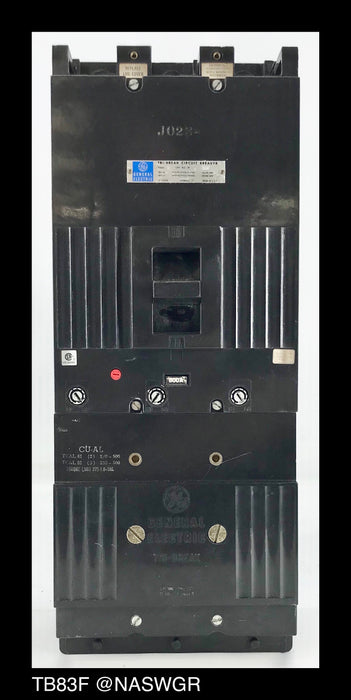 GE Tri-Break TB83F Molded Case Circuit Breaker - 800 Amp