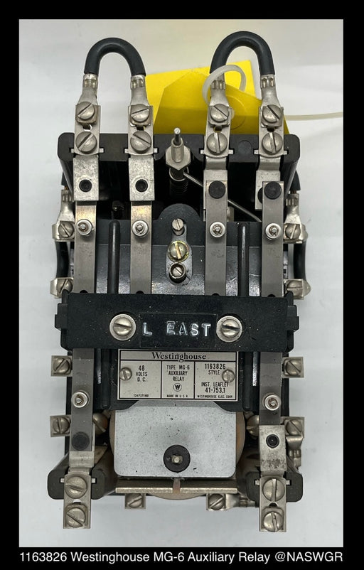 1163826 ~ Westinghouse 1163826 MG-6 Auxiliary Relay