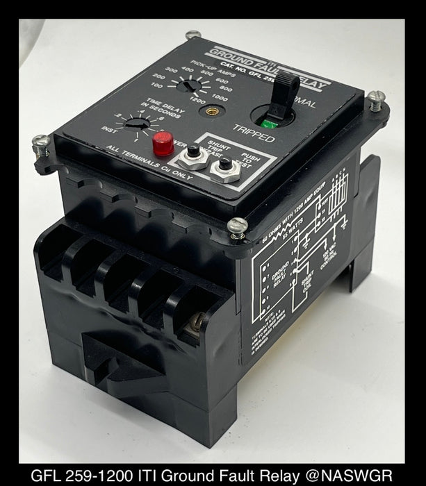 GFL 259-1200 ~ ITI GFL 259-1200 Ground Fault Relay