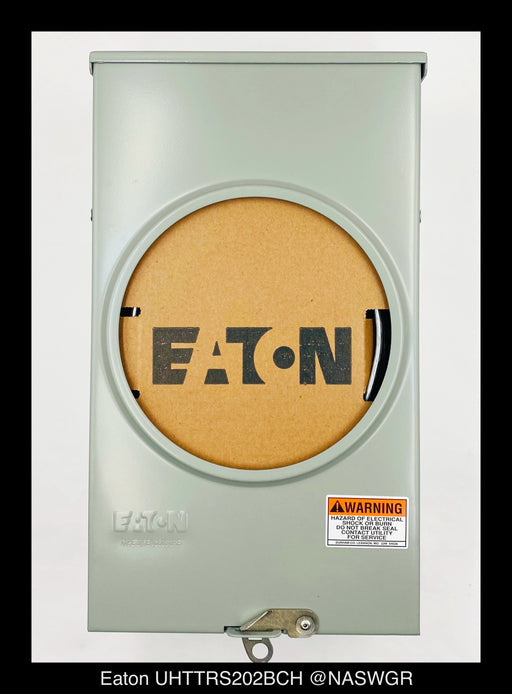 Eaton UHTTRS202BCH Meter Socket - 200A/600V/1P3W/N3R - Unused