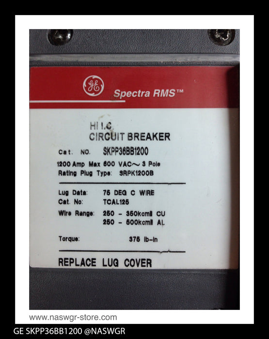 GE Spectra RMS SKPP36BB1200 Circuit Breaker - 1200 Amp