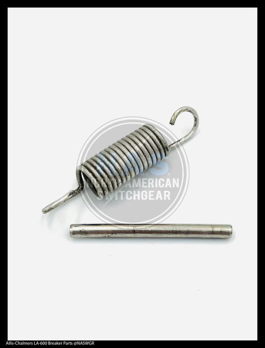 Allis-Chalmers LA-600A/LA-800A/LA-1600A Breaker Mechanism Spring & Roll Pin- P/N: 72-140-324-001