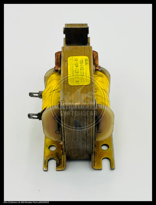 Allis-Chalmers LA-600A/LA-800A/LA-1600A Breaker Close Solenoid Group Solenoid 240 VAC & 125 VDC - P/N: 18-724-513-002