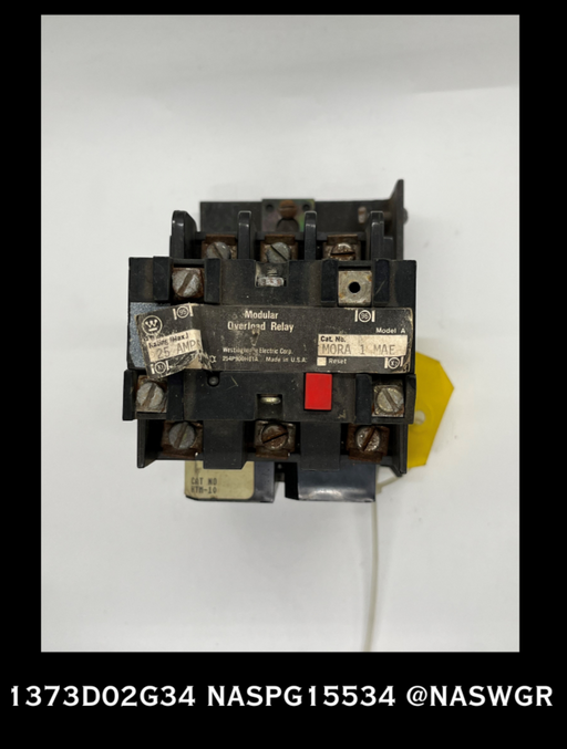 1373D02G34 ~ WESTINGHOUSE 1373D02G34 MODULAR OVERLOAD RELAY