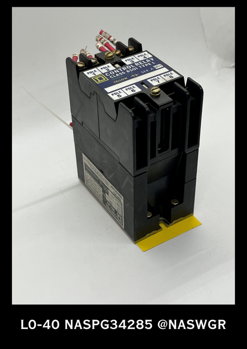 L0-40 ~ SQUARE D L0-40 TYPE L CONTROL RELAY