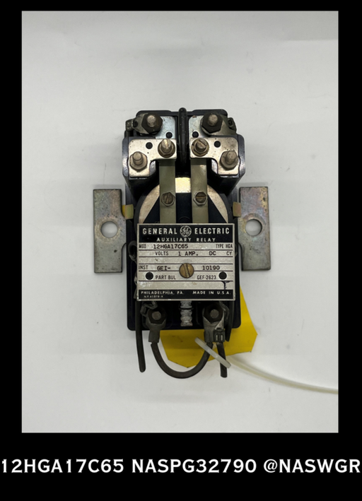 12HGA17C65 - GENERAL ELECTRIC 12HGA17C65 HGA AUXILIARY RELAY