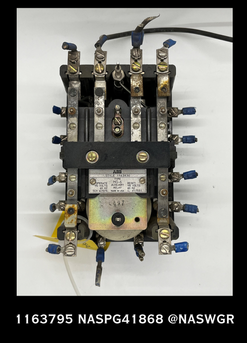 1163795 ~ Westinghouse 1163795 MG-6 AUXILIARY RELAY