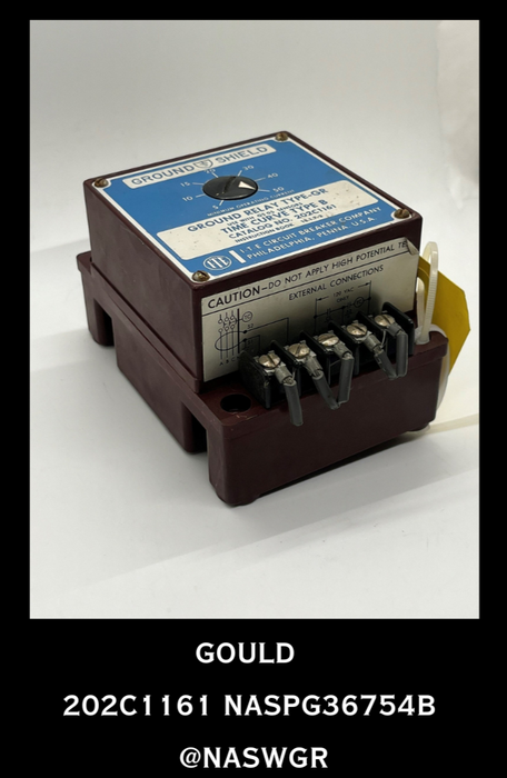 202C1161~ GOULD 202C1161 GR-5 GROUND FAULT RELAY