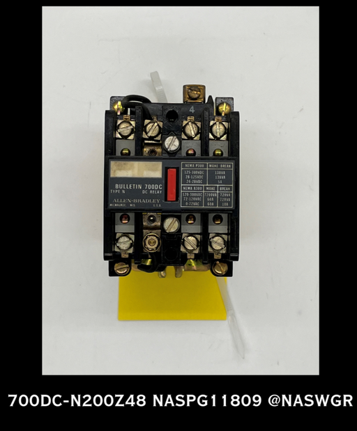 700DC-N200Z48 - ALLEN BRADLEY - 700DC-N200Z48 TYPE N DC RELAY