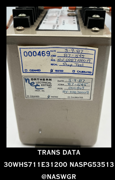 Trans Data 30WHS711E31200 Watt/Watthour Transducer