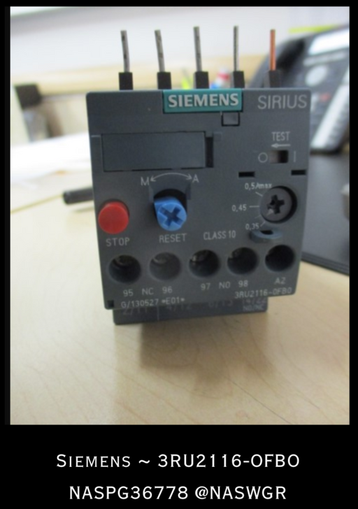 3RU2116-OFBO - Siemens 3RU2116-OFBO - Sirius Relay