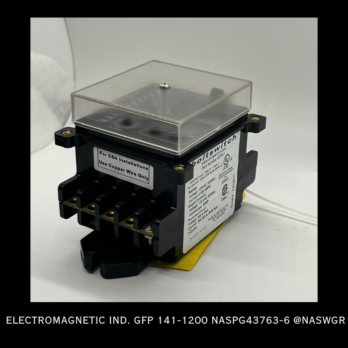 GFP 141-1200 Electromagnetic Ind. Ground Fault Relay