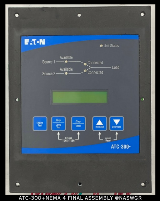 Eaton ATC-300+NEMA 4 FINAL ASSEMBLY ATC-300+ AUTOMATIC TRANSFER SWITCH